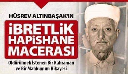 Kuranı Kerimi 9 Defa Yazarak Kuran Katibi Namıyla Meşhur, Kendi Parasıyla Hayrat kuran ve Hurufu Kuraniyenin Muhafazasına  Hayatını Vakfeden VAKIF İNSAN Esseyyid Ahmet Hüsrev ALTINBAŞAK Efendinin
Hikayesi;

Ahmet Hüsrev Altınbaşak Efendi Hazretlerini, çıkacak bir kargaşa sonunda