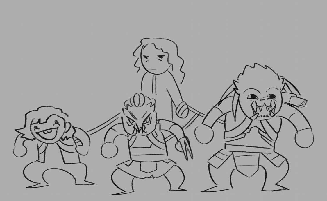 Deadass how i imagine Dek, Thia, Scar and Lex interaction lowkey gonna be