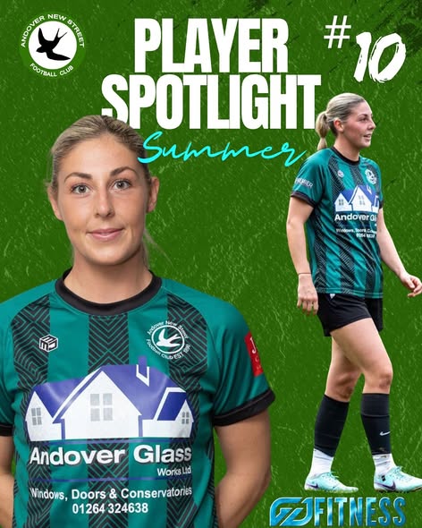 NewStreetLadies's tweet photo. 💚🖤 PLAYER SPOTLIGHT: SUMMER WILLIAMS 💚🖤Every week we shine the spotlight on a player, and this week it's Summer Williams, a key part of our Street Ladies squad. Her versatility, work rate, and commitment make her a standout on and off the pitch! Summer’s football journey is impressive—starting as a goalkeeper before switching to outfield. 
🥅Early Career 
Summer began at Walversedene Girls as a goalkeeper, then moved to Salisbury Ladies (2015–2018), developing her skills and spending a short stint with Portsmouth Development. 
⚽️ Next Steps 
She joined Swindon Town, playing for their first team and development sides (2018–2020). Post-COVID, Summer switched to outfield, representing Swindon Development (2020–2023), proving her adaptability. 💪Player Sponsor – GJFitness Summer is sponsored by GJ Fitness, a personal trainer and online coach helping people reach fitness goals. We’re grateful for their support! 🙌
Summer’s journey exemplifies determination, adaptability, and love for the game. We’re proud to have her in green and black! 💚🖤