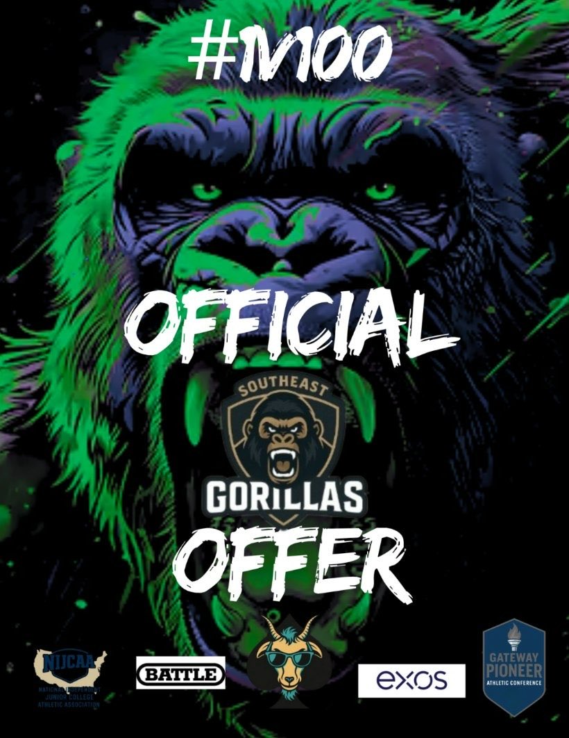 d_tolbert27's tweet photo. Blessed to receive my second official offer from @CoachReicoB and the Southeast Gorillas https://t.co/KAR9Ev7hZ5
