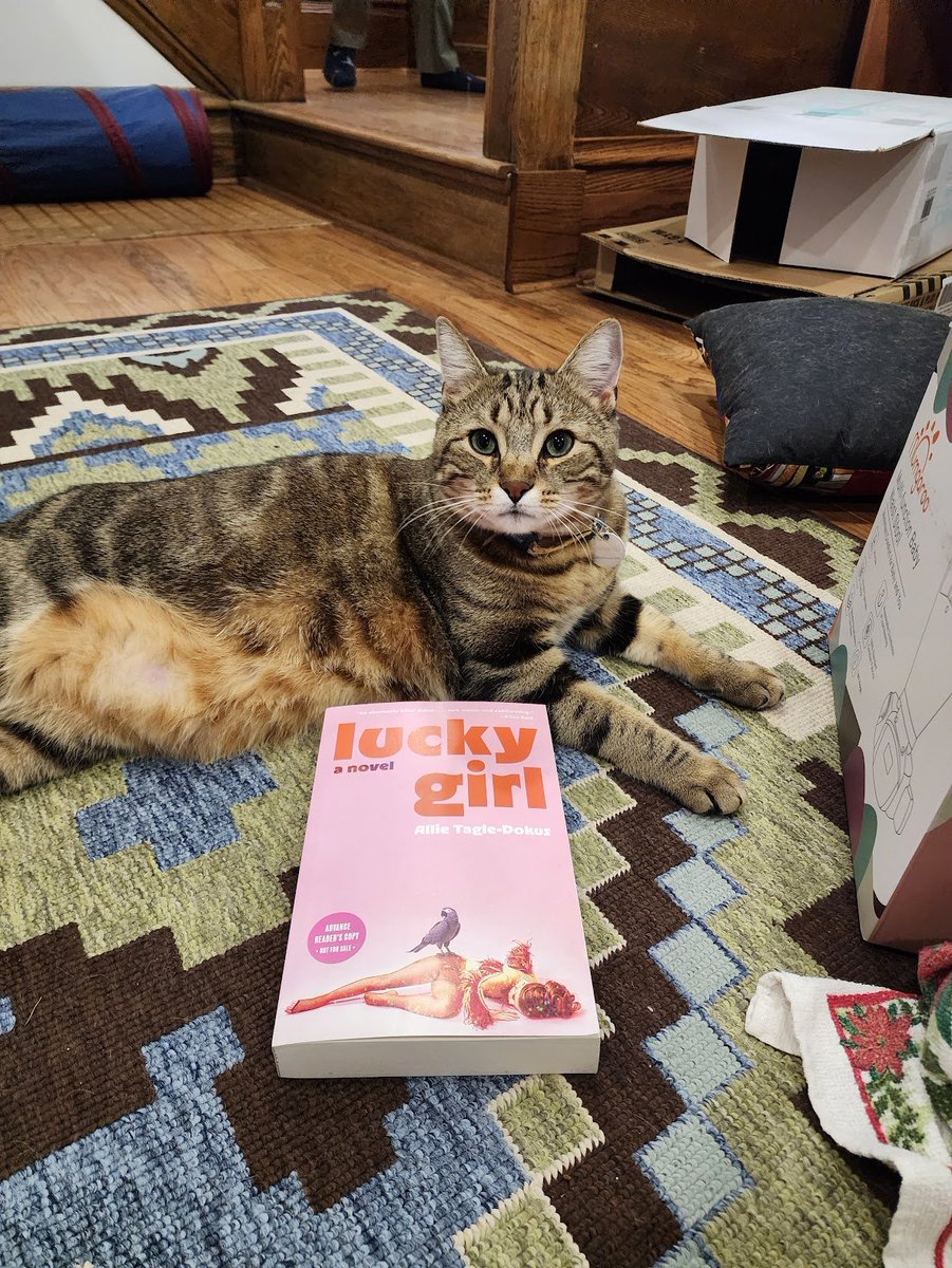 Jpullen19's tweet image. Dr. Pullen &amp;amp; her TA Fidil recommend Lucky Girl by Allie Tagle-Dokus from @Tin_House.  A Bildungsroman for 21st century girlhood, this book is vital, moving, &amp;amp; unique. #purrfectreads #amreading