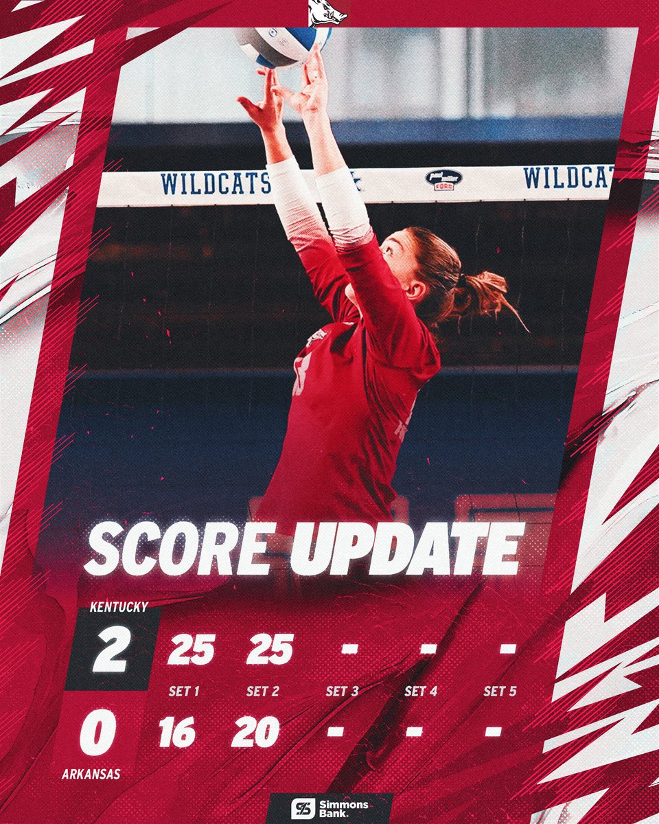 RazorbackVB's tweet image. Kentucky goes up 2-0 in the match