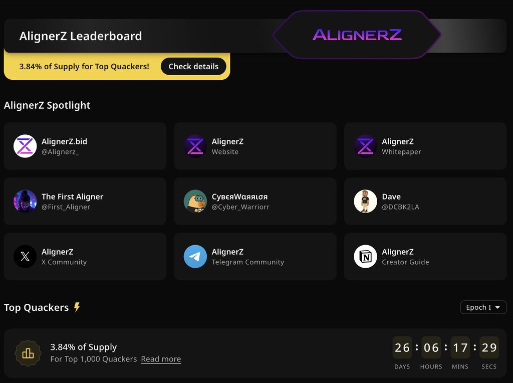 Sil0eth's tweet image. Projects building real alignment between teams, investors and liquidity right from launch will dominate the next bull cycle.

@Alignerz_ is one of the few actually engineering for that outcome instead of just pumping hype.

Epoch I on @wallchain is reserving 3.84% of total $A26Z…