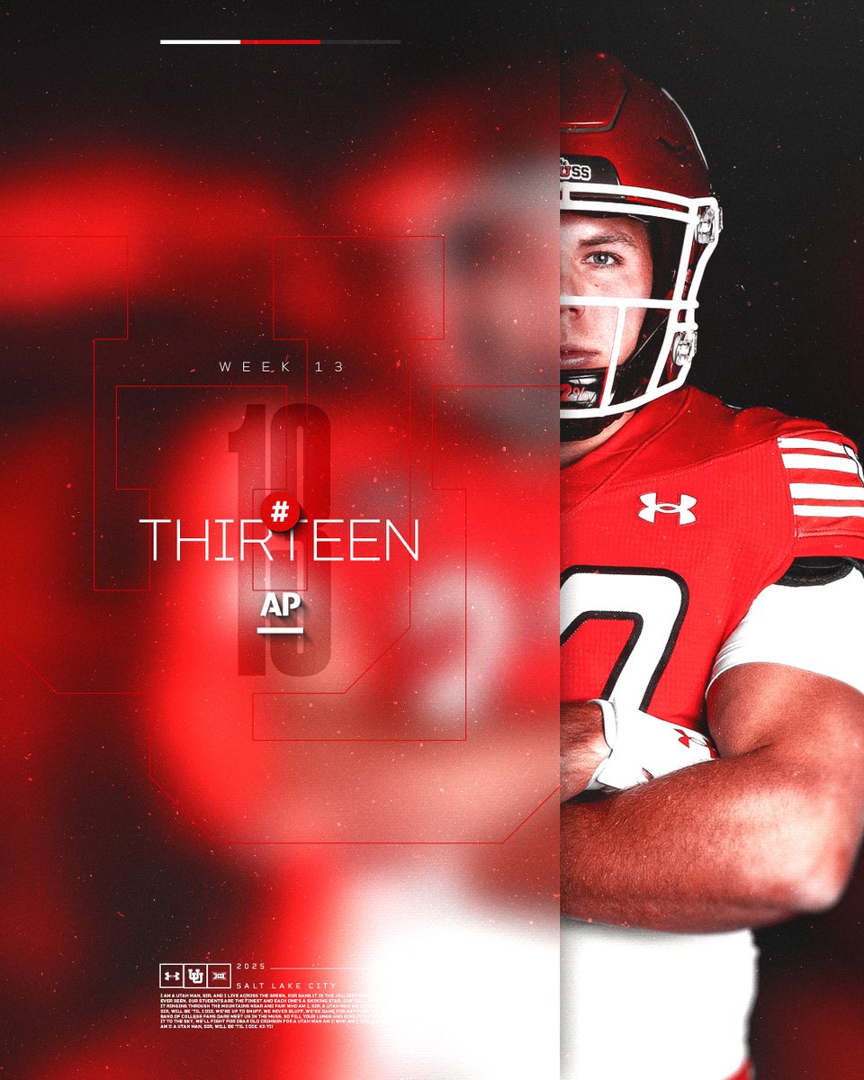 Utah_Football's tweet image. AP 1️⃣3️⃣

#GoUtes