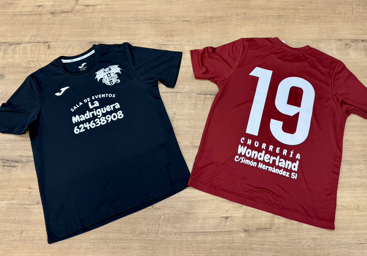 Modelo combi @jomasport con una gran personalización DTF blanco puro. Para sentirse un jugador profesional.

¡Mucha suerte en esta nueva temporada CF XIRGU!