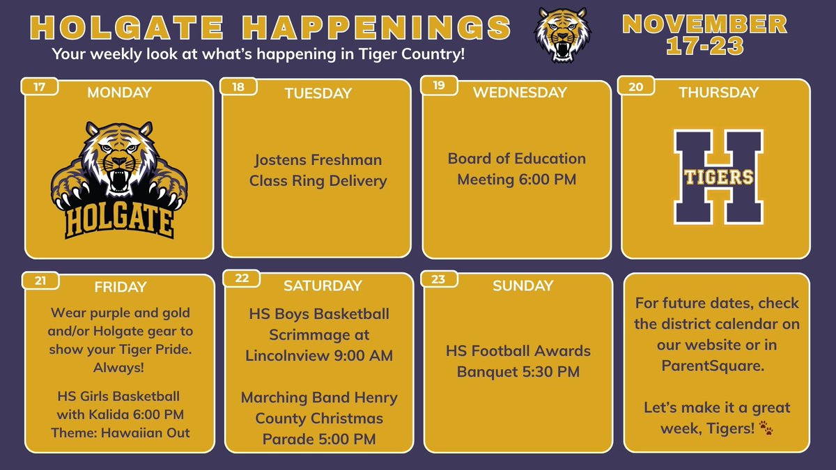 Holgate Happenings psqr.io/QaU4s_YCAN via <a href="/ParentSquare/">ParentSquare</a>