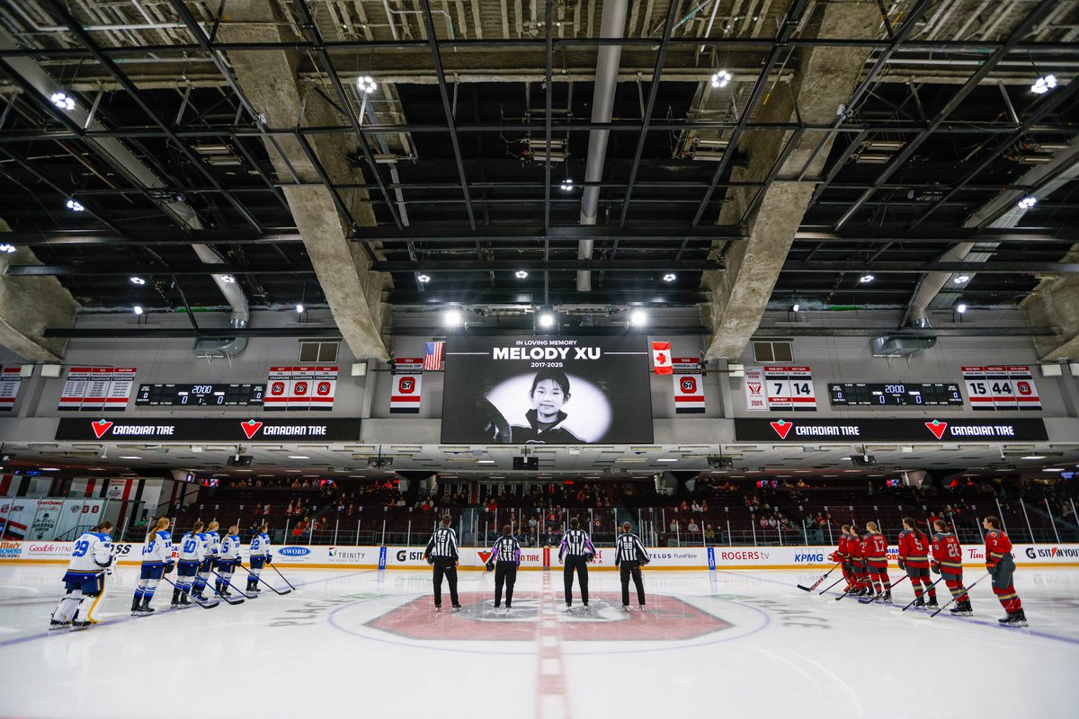 Ahead of today's preseason game, we were joined by the Ottawa Charge in remembering and honouring eight-year-old Melody Xu, a hockey player from Oakville, ON.

On November 6th, Melody was involved in a tragic accident with her mother who was also injured and is now recovering.