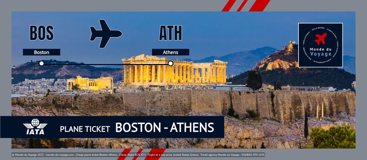 Monde_du_Voyage's tweet photo. [EN] Fly roundtrip Boston🇺🇸 to Athens🇬🇷 with Delta Air Lines in Economy, direct &amp; nonstop from €868 ($935)✈️ Explore ancient ruins &amp; vibrant Greek culture on your next adventure! #TravelDeals #Athens #DeltaAirLines #FlightOffer #TravelSmart… https://t.co/GmhPFilcyj https://t.co/51j7NMzqhD