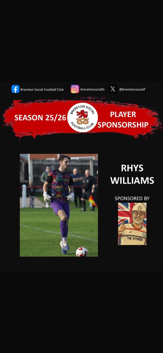 breretonsocialf's tweet photo. Big thanks to PITMAN Paul Drury for his sponsorship of Rhys Williams. Your support is greatly appreciated. If you’re interested in sponsoring one of our players, please get in touch! https://t.co/UKg6fKkBOg