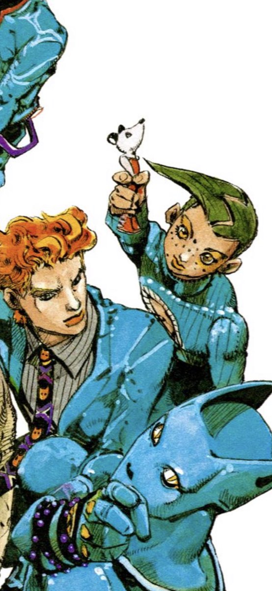 “Stop drawing doppio all innocent this stop drawing doppio so innocent that”
ARAKI HIMSELF DOES IT. FUCK OFFF