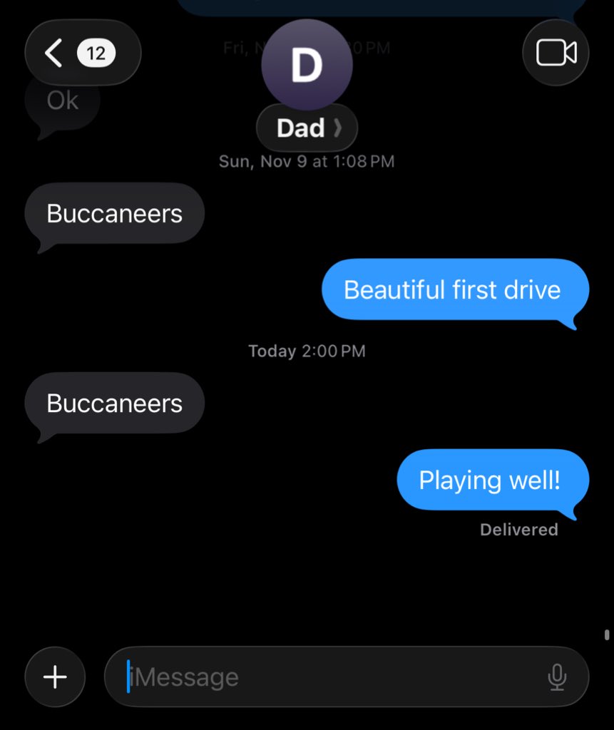 TampaBayTre's tweet image. “Yeah, I talk to my dad at least once a week”

The talk: