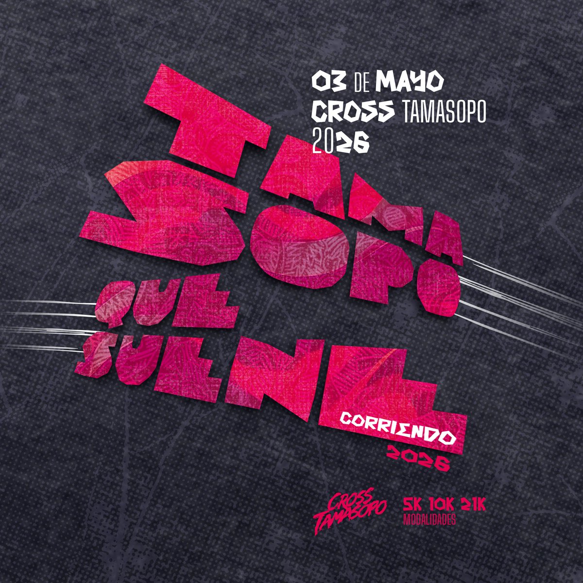 ¡Preparen sus tenis y sus corazones! El Cross Tamasopo 2026 ya tiene fecha: ¡3 de mayo de 2026! 🗓️
Un homenaje a nuestras raíces y cultura. La edición 2026 está dedicada a la música que alimenta el alma huasteca #CrossTamasopo #TamasopoQueSuene #Huasteca #SanLuisPotosí #Carrera