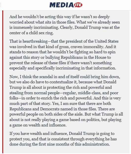KristiTalmadge's tweet image. 🚨 CONNECTICUT SENATOR CHRIS MURPHY CLAIMS PRESIDENT TRUMP IS AT THE CENTER OF A CHILD SEX RING

Bulwark Managing Editor Sam Stein sat down with Sen. Chris Murphy (D-CT) on Friday at the Texas Tribune Festival in Austin, Texas.

Chris Murphy said in front of a large audience,…