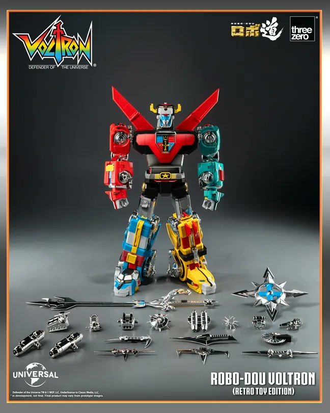 TFsource's tweet image. The legend returns ⚡🦁
Pick up Threezero’s Voltron: Defender of the Universe – Retro Toy Edition at TFSource!

tfsource.com/articulated-fi…