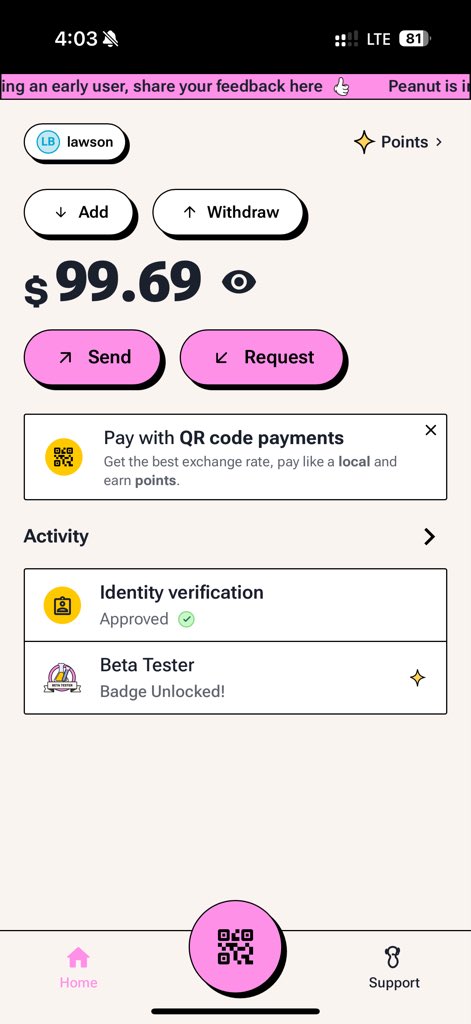 Listo para pagar a 🥜 peanut https://t.co/7JkF3RIBKS
