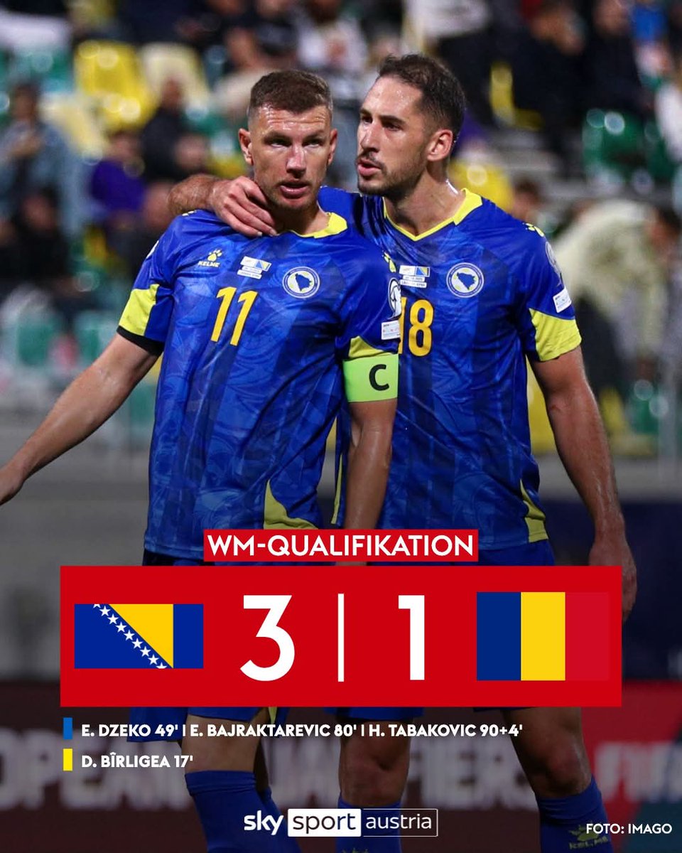 Check out the names of the goalscorers for bosnia. One is Bajraktarovic and other is Tabakovic. Those guys are killing it.