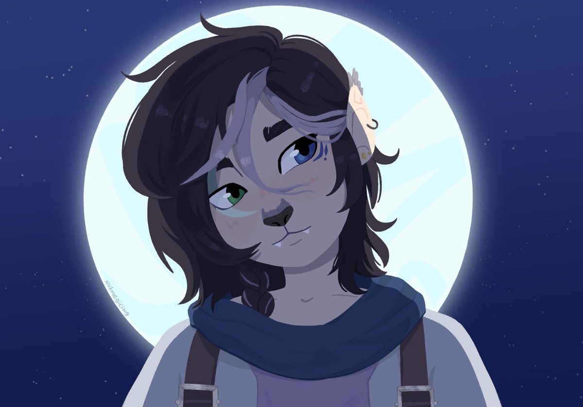 nutmegicing's tweet image. i think this came out beautiful! thank you for the comm! 

character belongs to @KyleDrawss 
#VGenComm