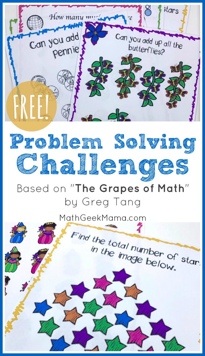 mathgeekmama's tweet image. Deepen Number Sense with These Problem Solving Challenges bit.ly/3dHwIQT