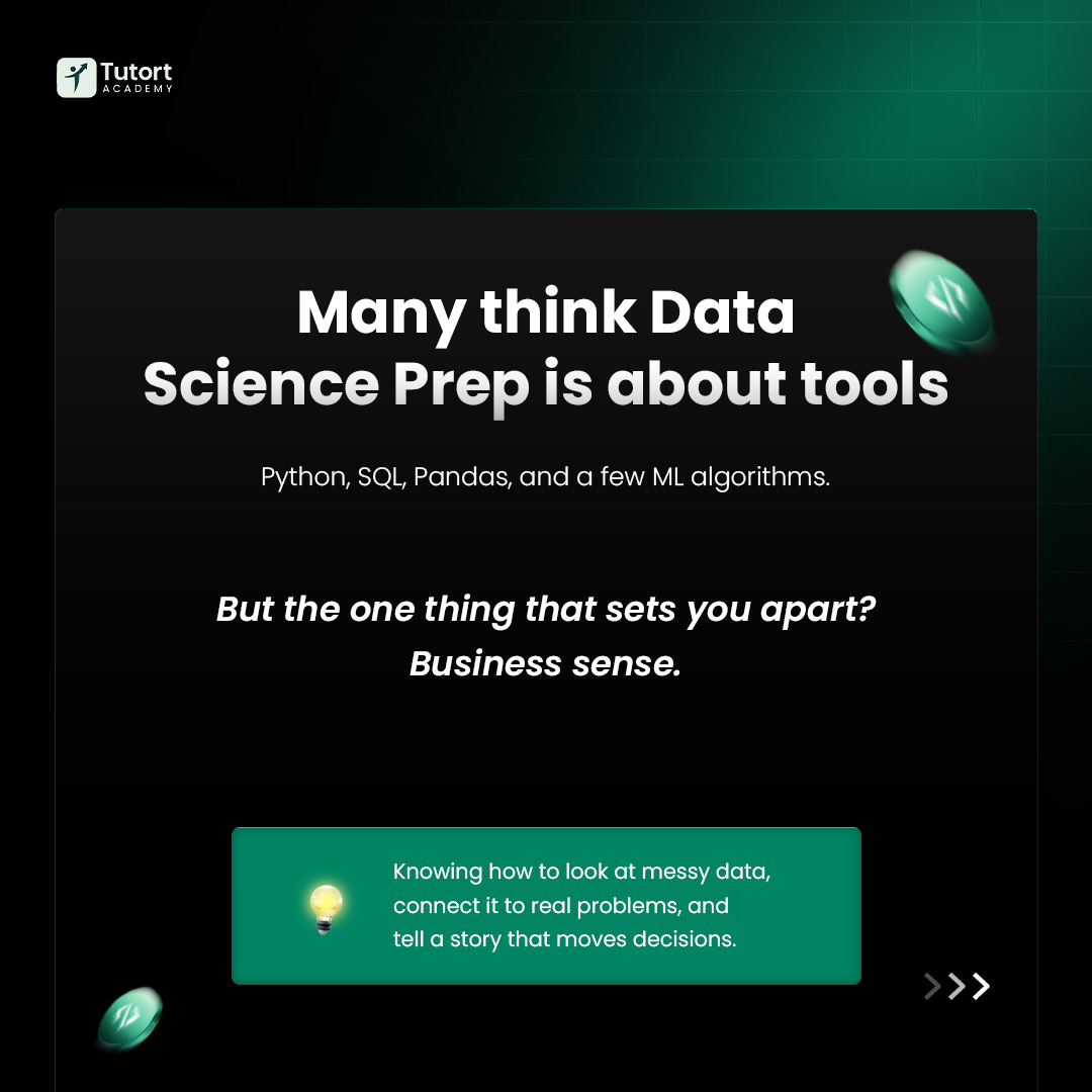 tutort_academy's tweet image. The one skill most data scientists overlook? Clear communication. You can build the best model, but if stakeholders can’t understand it, it won’t matter. Master storytelling with data — it changes everything. 📊✨

#DataScientist #TutortAcademy #technology