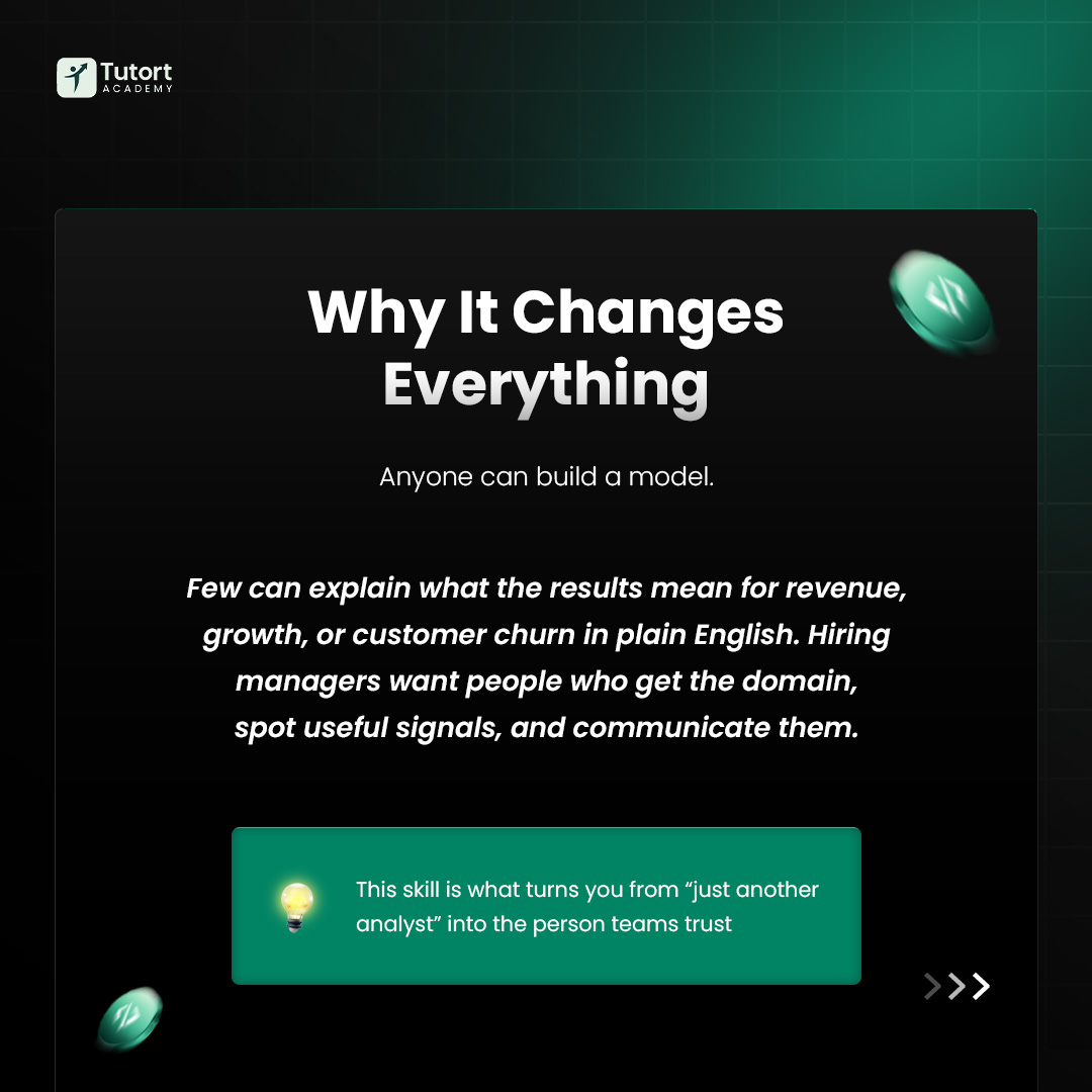 tutort_academy's tweet image. The one skill most data scientists overlook? Clear communication. You can build the best model, but if stakeholders can’t understand it, it won’t matter. Master storytelling with data — it changes everything. 📊✨

#DataScientist #TutortAcademy #technology