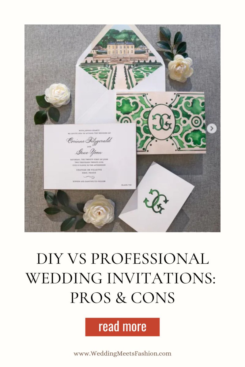 WMFteam's tweet image. DIY vs Professional Wedding Invitations: Pros &amp;amp; Cons

weddingmeetsfashion.com/2025/11/16/diy…