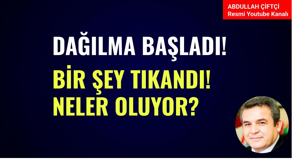 Arkadaşlar

Dağılma başladı!
Bir şey tıkandı!
Neler oluyor?

Detaylar Youtube kanalımda video sohbetinde
youtube.com/watch?v=-CXbDF…