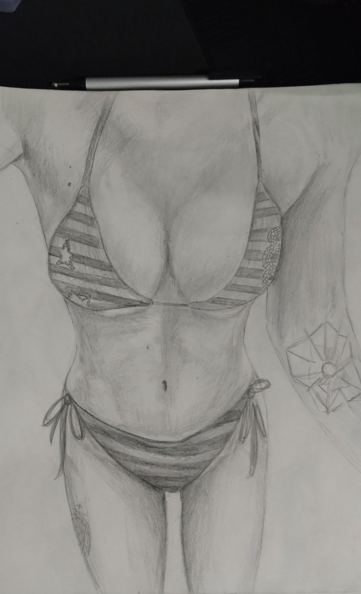 Patch notes for <a href="/MILAM0ON/">Mila</a> 's picture.
>made the hip dips less intrusive
>Added more shadows and highlights to the abs. 
>buffed boobs