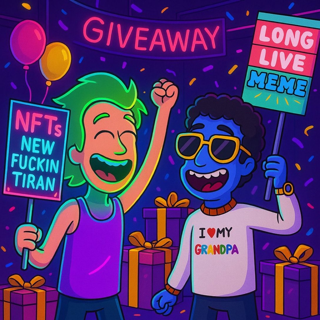💥💥💥 Boom 💥💥💥
  
Its Giveaway Time 🎁 

Prize:  $25 $BTC or $SOL 🤑

Follow:  <a href="/BabyBlueDD11/">BabyBlueDD 💙</a> 🩵 &amp; <a href="/NFT_Taino/">Taíno🇵🇷🇺🇸</a> 💚

Like ❤️
Repost 🔄 💬 
Tag 3 friends 👤👤👤

48 hours ⏰ 

LFG 🙌🏼 &amp; Good Luck 🍀