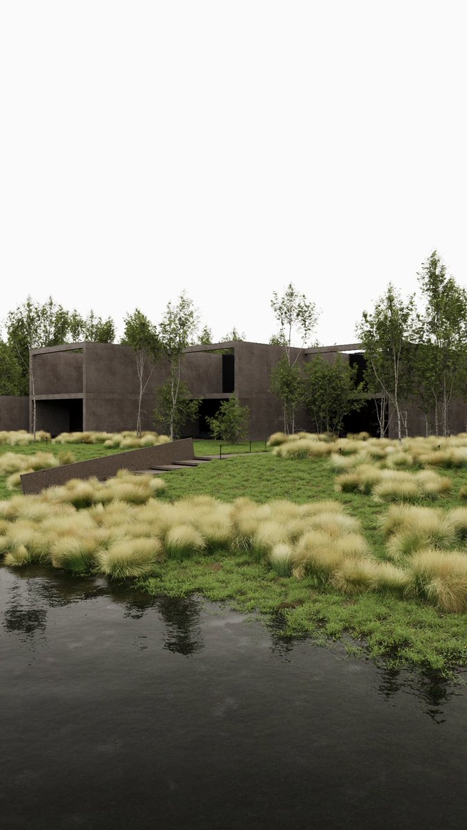 igorsirotov's tweet image. This exterior blends right into the landscape — clean lines, raw texture, and nature doing half the design work.
Modern minimalism meeting the wild.
#concretehome #modernarchitecture #minimalism