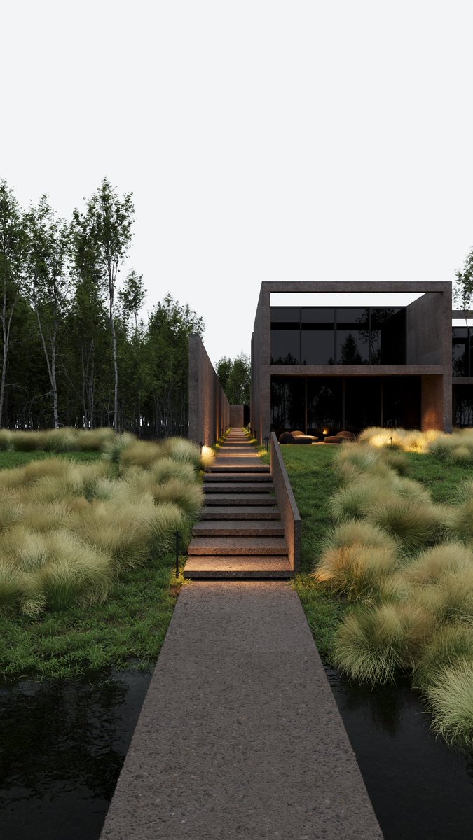 igorsirotov's tweet image. This exterior blends right into the landscape — clean lines, raw texture, and nature doing half the design work.
Modern minimalism meeting the wild.
#concretehome #modernarchitecture #minimalism