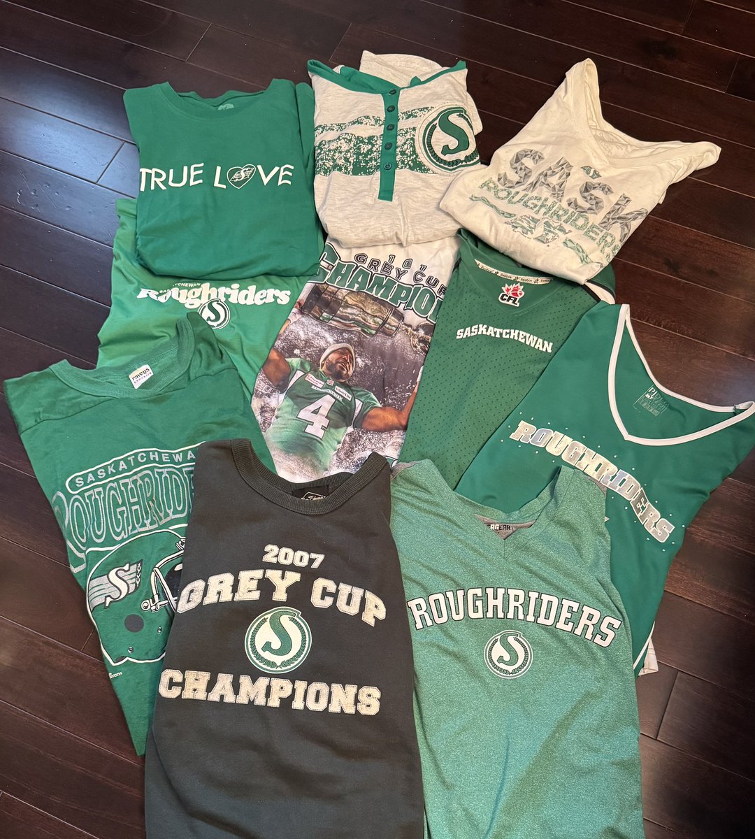 denisebatters's tweet photo. GAME DAY.
The BIGGEST Game Day!
#GreyCup Sunday:
A #Riders fanβs dilemma:
What to wear? π
#GORidersGO https://t.co/4gT6Hq060y
