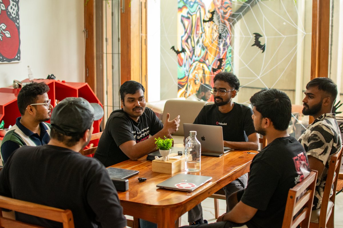 Edgetributors's tweet image. Day 2 of @Polkadot Road To Sub0 BLR Hackerhouse was all about curated mentoring for all the 13 selected teams. 

Builders sharpening their skills and getting the guidance they needed to push their projects forward in this final sprint! 🚀

#RoadToSub0 #PolkadotParty