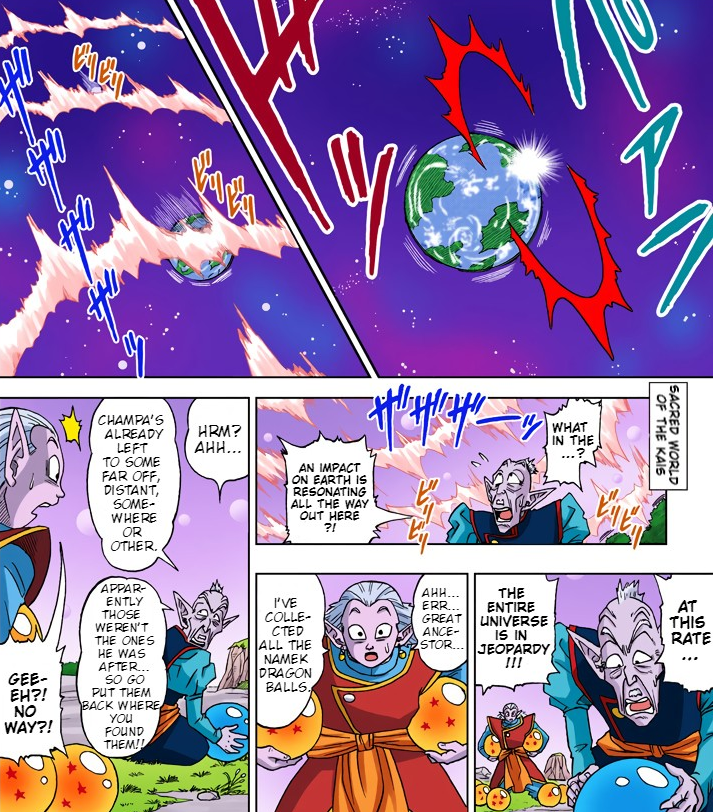 Goku And Beerus' Collision Creates Such Panic That The Elder Kai