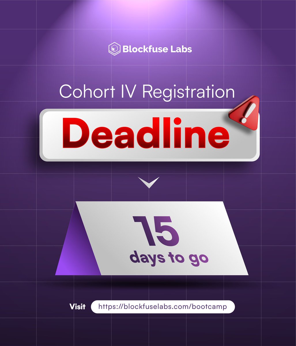 scarfacedoteth's tweet image. 15 days to go.

Sundays have a way of reminding us of two things: 

How far we’ve come… and how much more we can become.

If becoming a Blockchain developer is still on your heart, don’t postpone the version of you you’ve been dreaming about.

15 days left.
Make them count.…