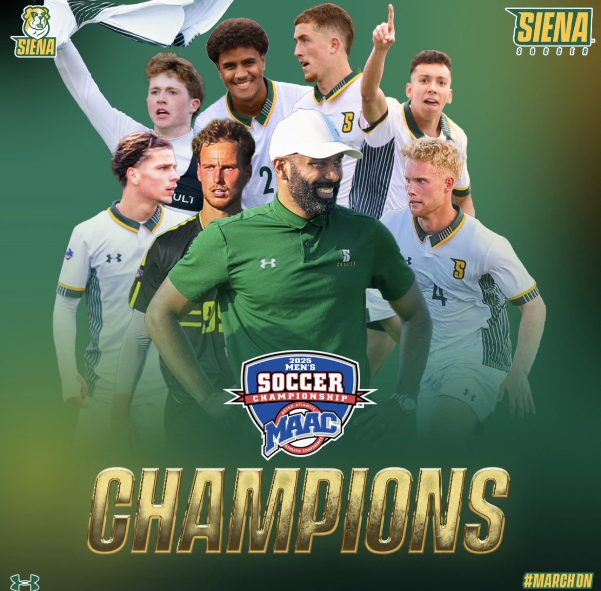 ⚽️🏆 HISTORY MADE‼️ 

For the first time EVER, your #SienaSaints are <a href="/MAACSports/">MAACSports</a> Champions‼️

#MarchOn x <a href="/NCAASoccer/">NCAA Soccer</a>
