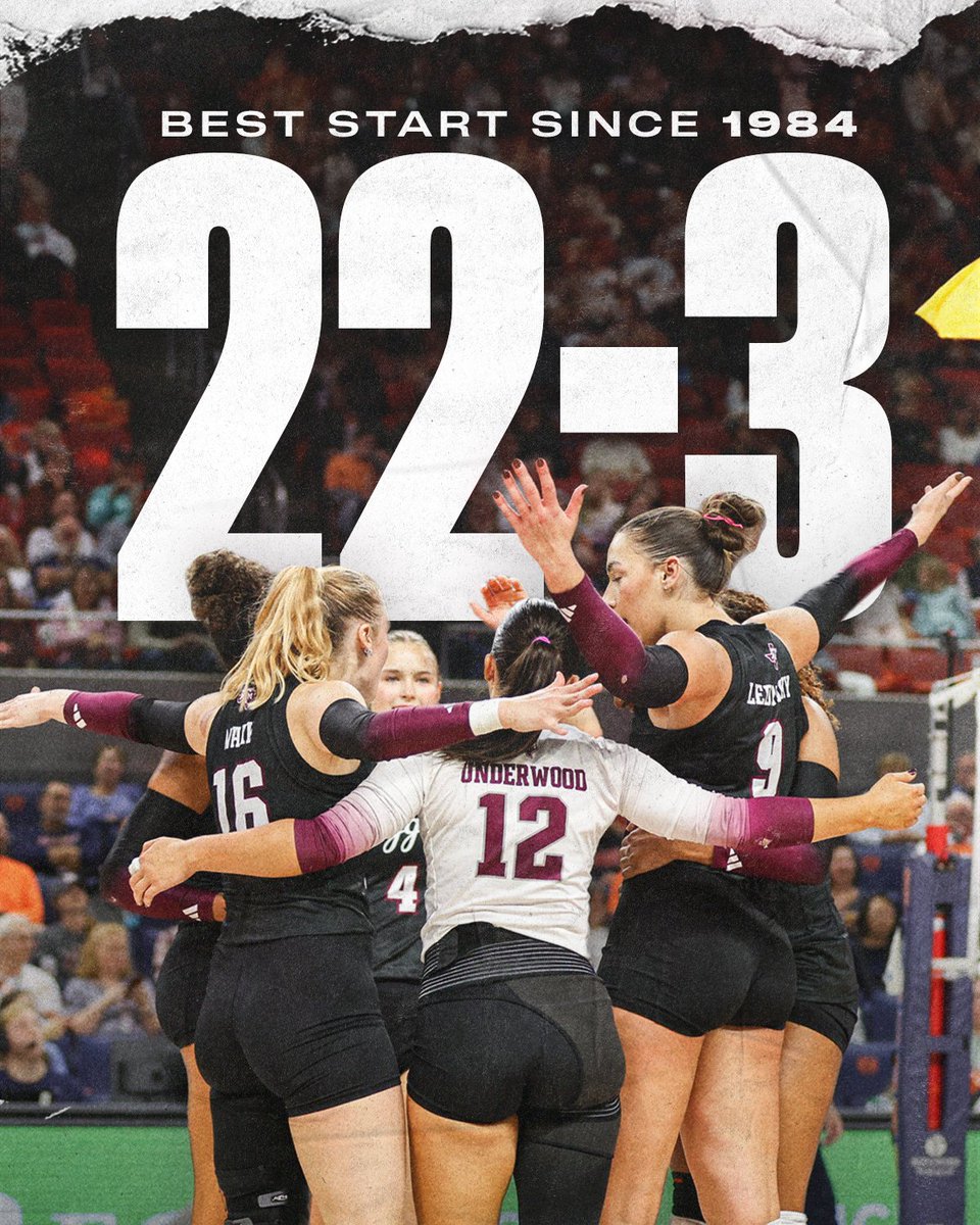 AggieVolleyball's tweet image. Historical regular season👏

#GigEm // #AggieVB