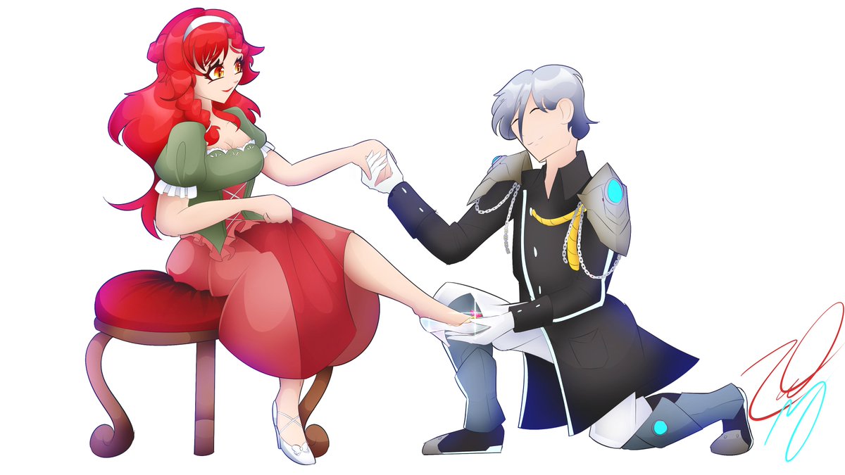 The knight and the maiden. 🌹❄️

<a href="/MelindaHopes/">Melinda Esperanza 🌟❤️🌹🕊️꒰১ VAngeli ໒꒱ ✝️Lumen🌟</a> + <a href="/Weiss_Hikari/">Weiss_Hikari | Vtuber</a> 

#immortalhope #NotAVillainousPicture