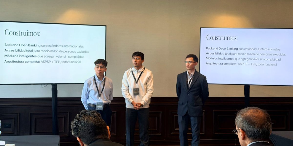 BUAPoficial's tweet image. Estudiantes de Computación de la BUAP ganan en “Hackathon SPEI® Banxico”.

Proponen una metodología para que las Pymes conozcan su huella de carbono.

ℹ️ Más información aquí: ow.ly/nhAX50Xso3R

#BoletínBUAP #BUAP #OrgulloBUAP #EstudiantesBUAP