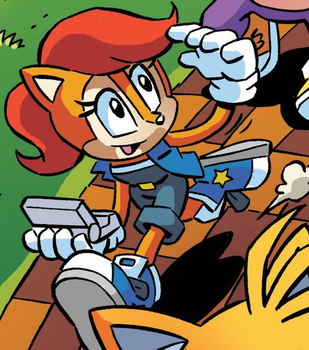 I wanted to draw Sally with this outfit from the comic "Genesis of a Hero" I liked the sporty touch😎💪❤️
#Sally #digitalart #fanart #sega #sonicarchie #sallyacorn #SonicTheHedgehog #sallyfanart #draw #mobian #ArchieComics