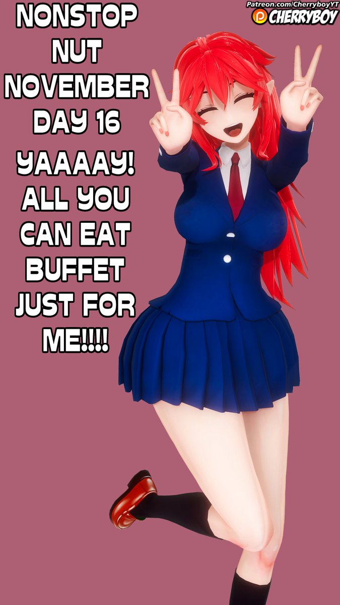 NNN Day 16: 🦇Mari just wants something to eat!🦇
#ItadakiSeieki #Hanime #NNN #nnnchallenge #NoNutNovember #NonstopNutNovember