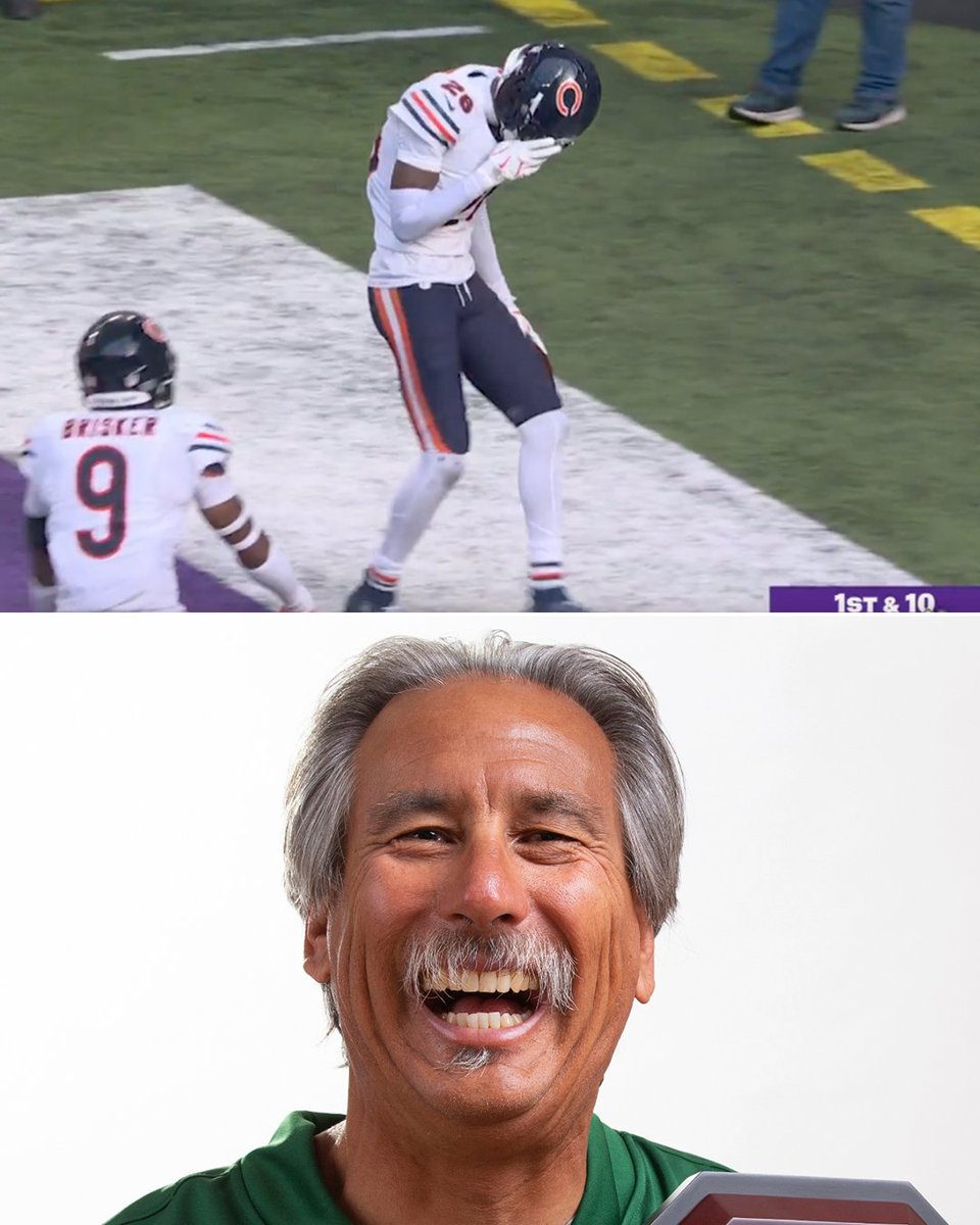 Bears CB Nahshon Wright recorded an INT on Sunday, days after his college coach, Oakland legend John Beam, was shot and killed 🙏