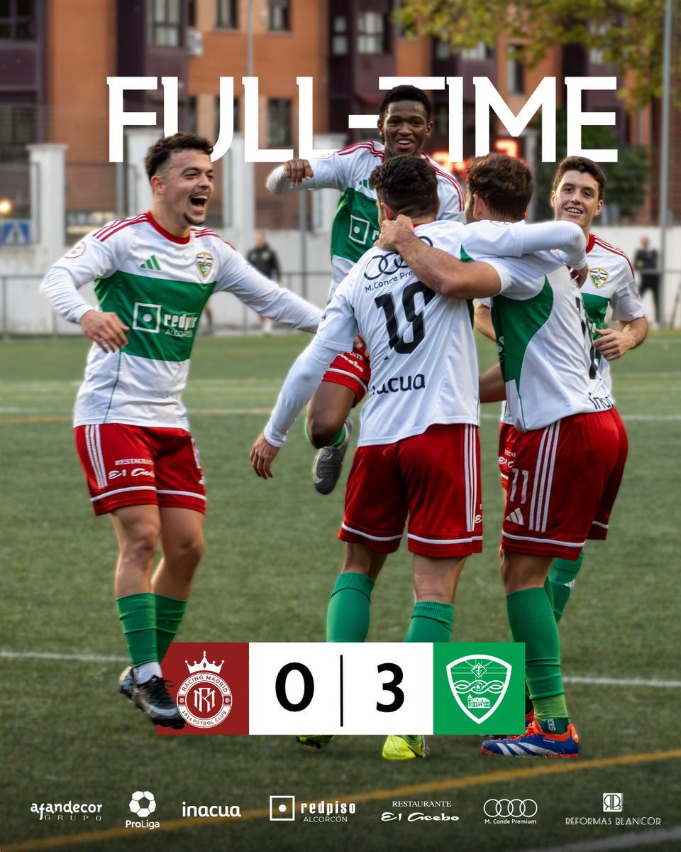 🔝🖊️ TERCERA FEDERACIÓN |

💥 Segunda victoria consecutiva fuera de casa.
⚽⚽⚽ Tres goles y portería a cero.🔒 
➕ Tres puntos de oro para seguir creciendo.

<a href="/RacingMadridFC/">Racing Madrid 1914 F.C.</a> 0️⃣ – 3️⃣ <a href="/trivalvalderas/">C.F TrivalValderas Alcorcón</a>
🏟️ Orcasitas

#VamosTrival #TerceraFederación