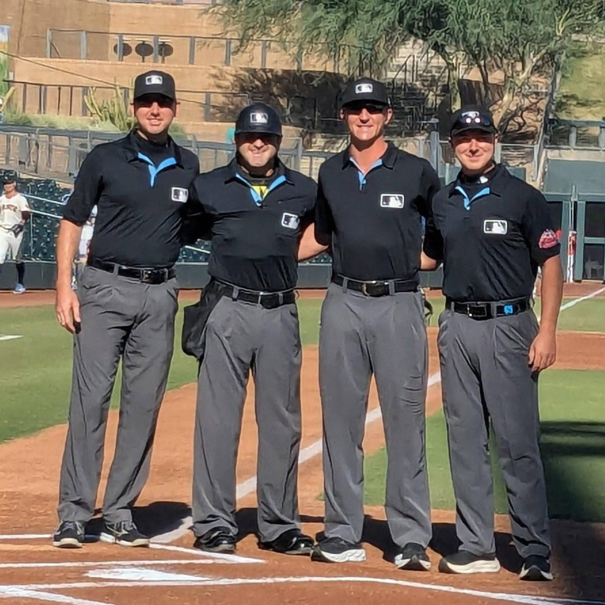 👏 Congratulations <a href="/MLBazFallLeague/">MLB's Arizona Fall League</a> Championship Umpire Crew!

HP: Thomas Fornarola
1B: Steven Jaschinski
2B: Mitch Trzeciak 
3B: Macon Hammond

📸: courtesy of Umplife