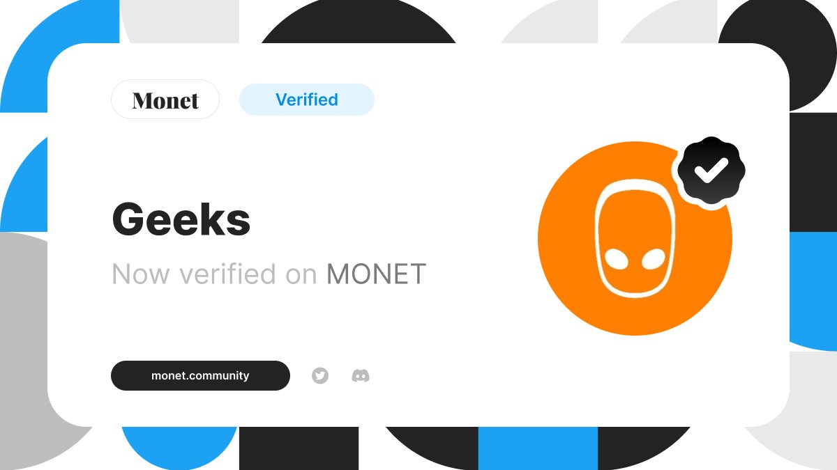 Welcome <a href="/_GeeksOfficial/">Geeks.</a> 

You're a now a Verified Community on Monet and $SLEEK is live!