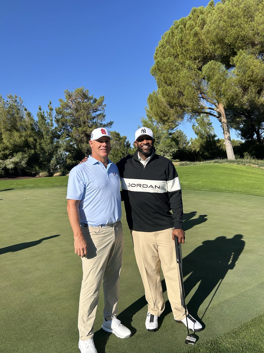 So good to catch up <a href="/MLB/">MLB</a> HOF’er <a href="/CC_Sabathia/">CC Sabathia</a>. What an amazing Pitcher, competitor, and one of the best all time. Over 5,000 MLB K’s in this pic. Love being part of the MLB alumni. What a privilege.
