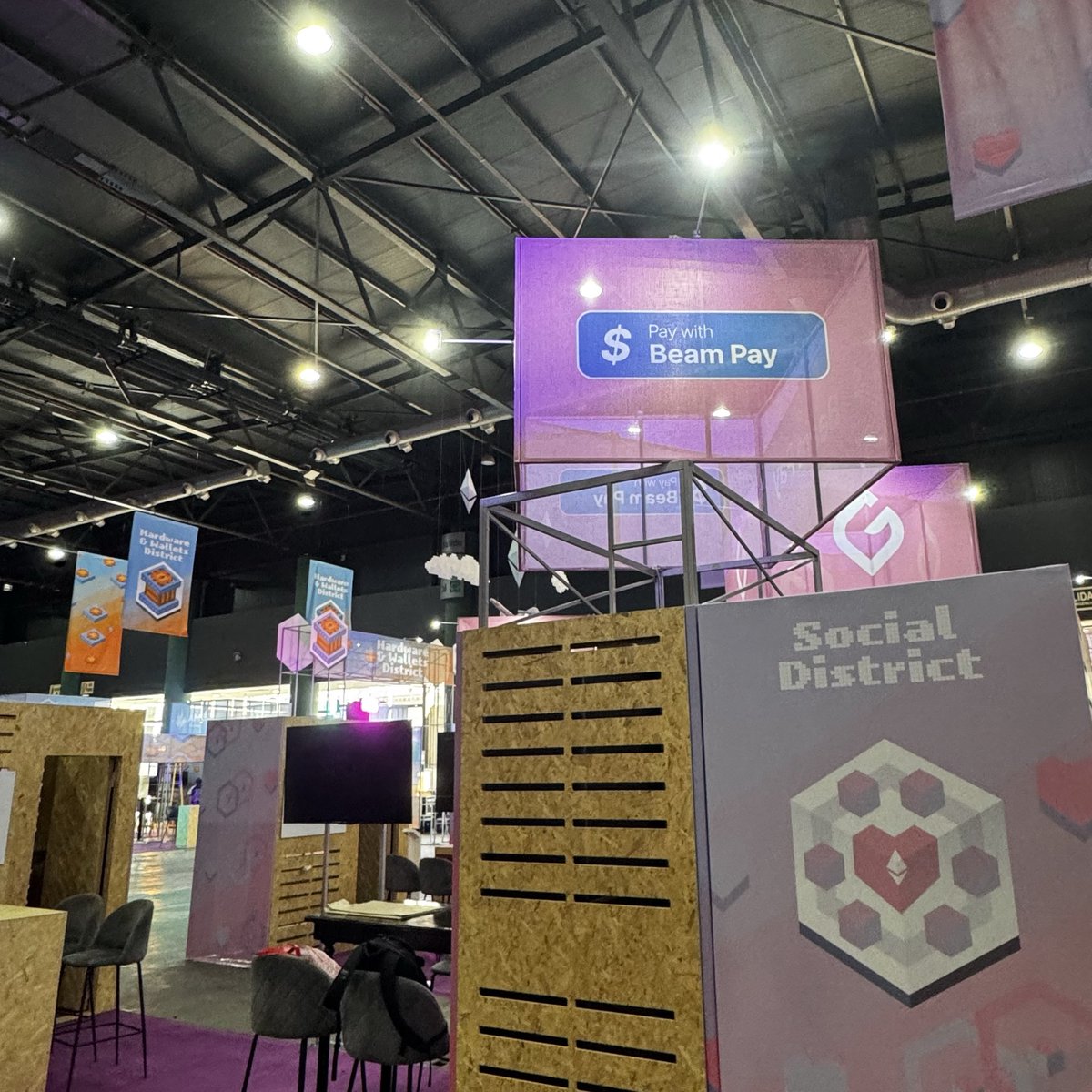 setting up shop at the social district

come by tomorrow <a href="/EFDevcon/">Devconnect ARG - the first Ethereum World’s Fair</a>