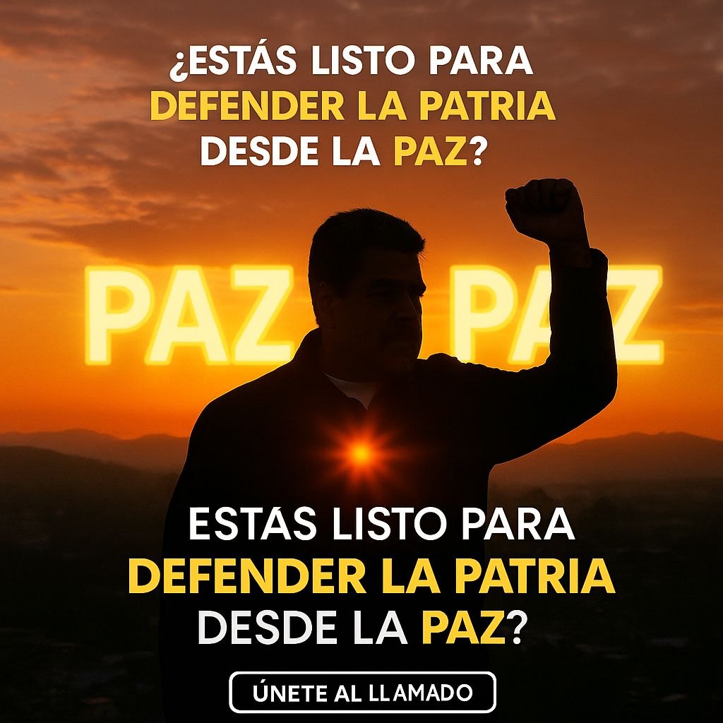soy__enderjose's tweet image. 🇻🇪 El llamado es claro: paz, organización y defensa integral desde las bases.
El presidente Nicolás Maduro convocó a los CBBI y a todo el pueblo a prepararse con una sola consigna: ¡Paz, paz, paz! 🕊️

 #ComunidadesOrganizadas #TerritorioYPatria