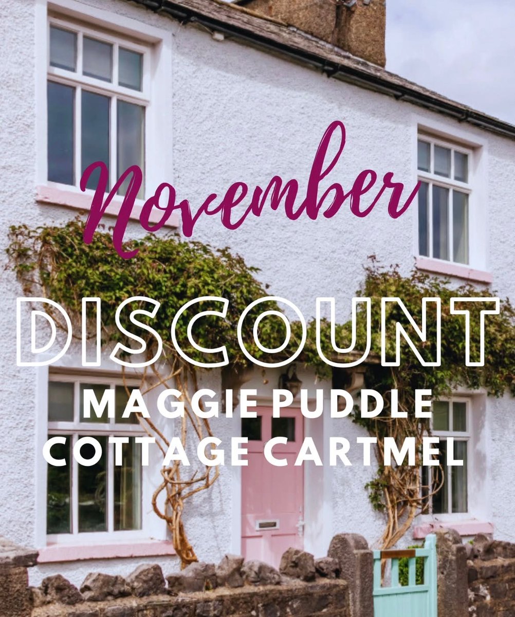 Enjoy a cosy autumn escape at Maggie Puddle Cottage! 🍂
Book a November stay and get 10% off. 

A warm, welcoming Lake District cottage with stunning walks and amazing food right on your doorstep in beautiful Cartmel.

#Cartmel #TheLakeDistrict

airbnb.co.uk/rooms/15063749…
