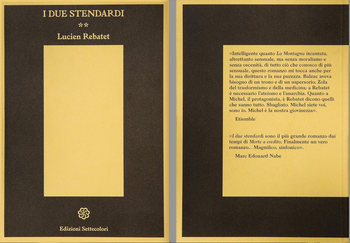 marcedouardnabe's tweet image. Les lecteurs italiens de Rebatet sont moins ingrats que les français, et les éditions qui le traduisent n&apos;oublient pas comment elles ont découvert l&apos;auteur des &quot;Deux Étendards&quot; (revoir l&apos; &quot;Apostrophes&quot; de Nabe en 1985). claudineduvivier.