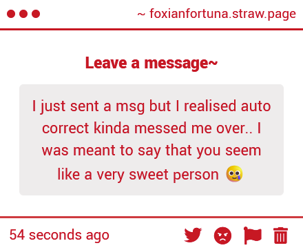 FoxianFortuna's tweet photo. #AskSarai
Thank you, completely and totally anonymous person! 🤭
I will try to take care of myself 🫡 https://t.co/NFydapR0Z6